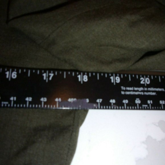 VIETNAM ERA USMC MARINE CORP SERVICE ALPHA COAT GREEN UNIFORM JACKET 37R LD 307 - Picture 4 of 9